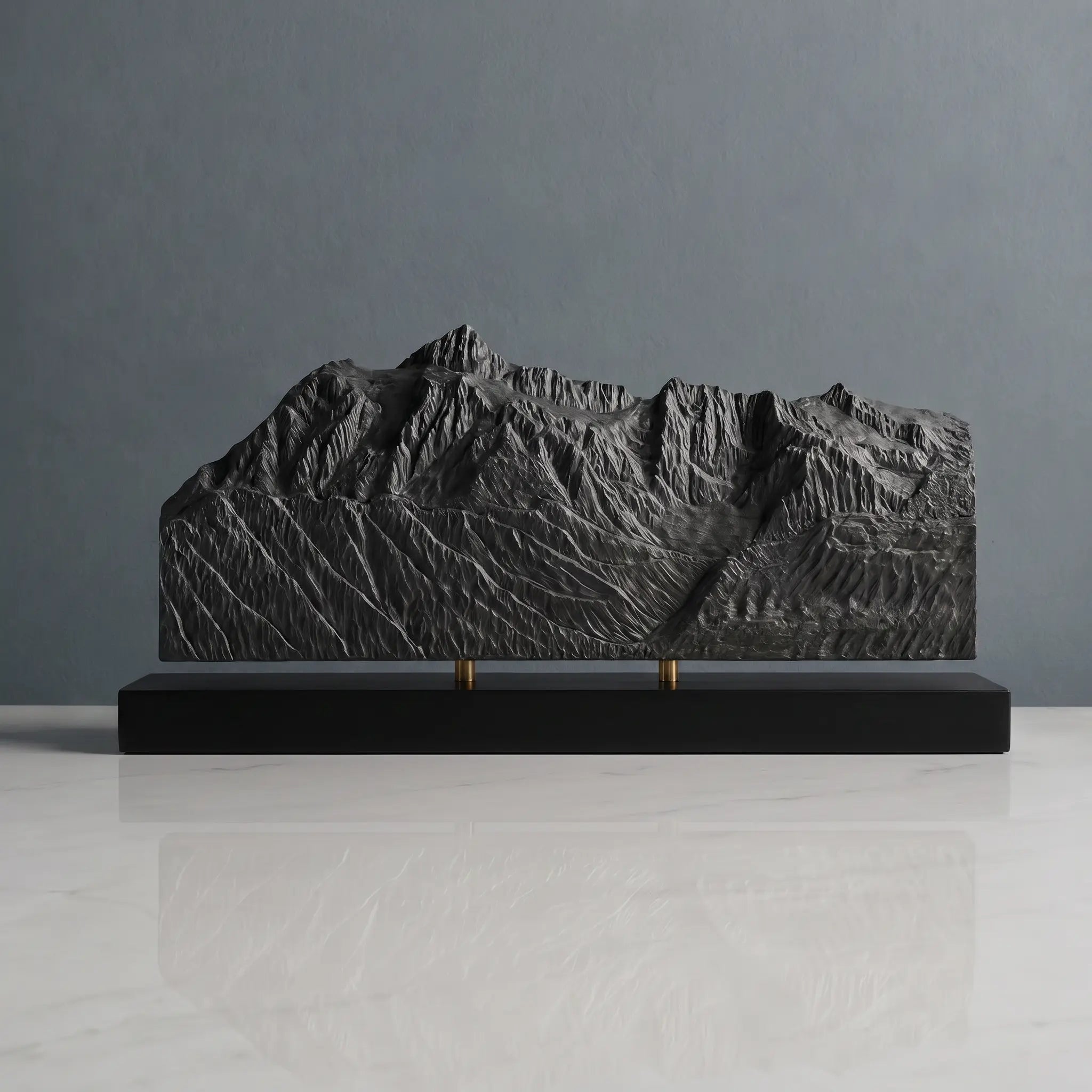 Mount Shuksan Sculpture (Squared Bottom, View from Mount Baker, Washington) Sculpted Peaks