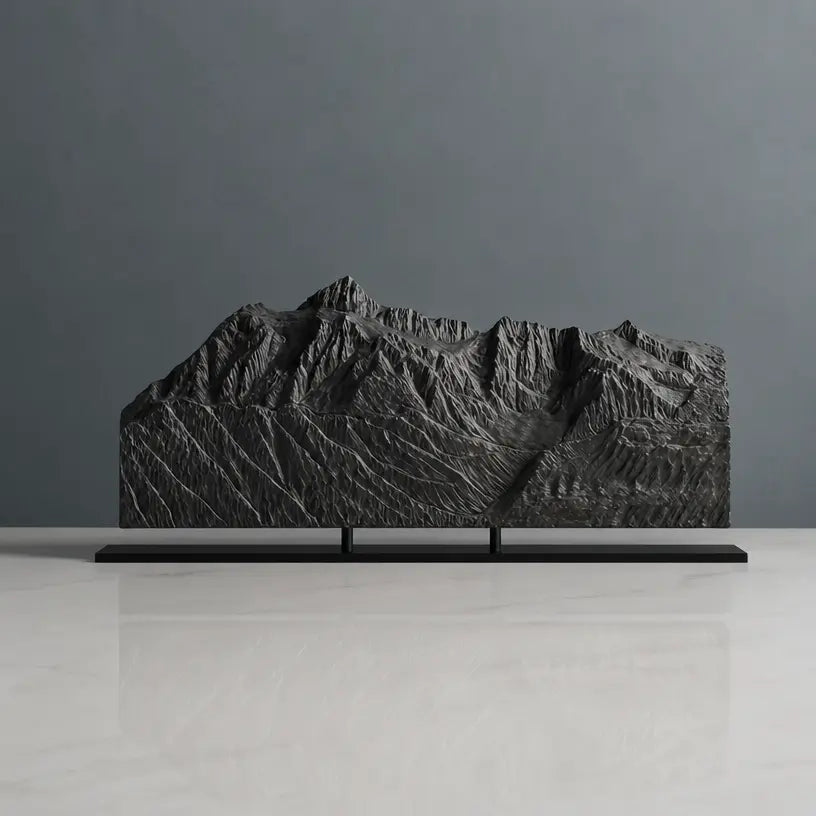 Mount Shuksan Sculpture (Squared Bottom, View from Mount Baker, Washington) Sculpted Peaks