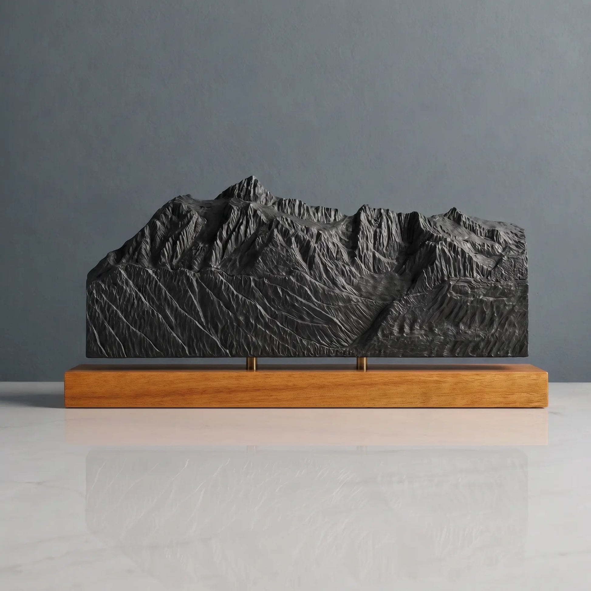 Mount Shuksan Sculpture (Squared Bottom, View from Mount Baker, Washington) Sculpted Peaks