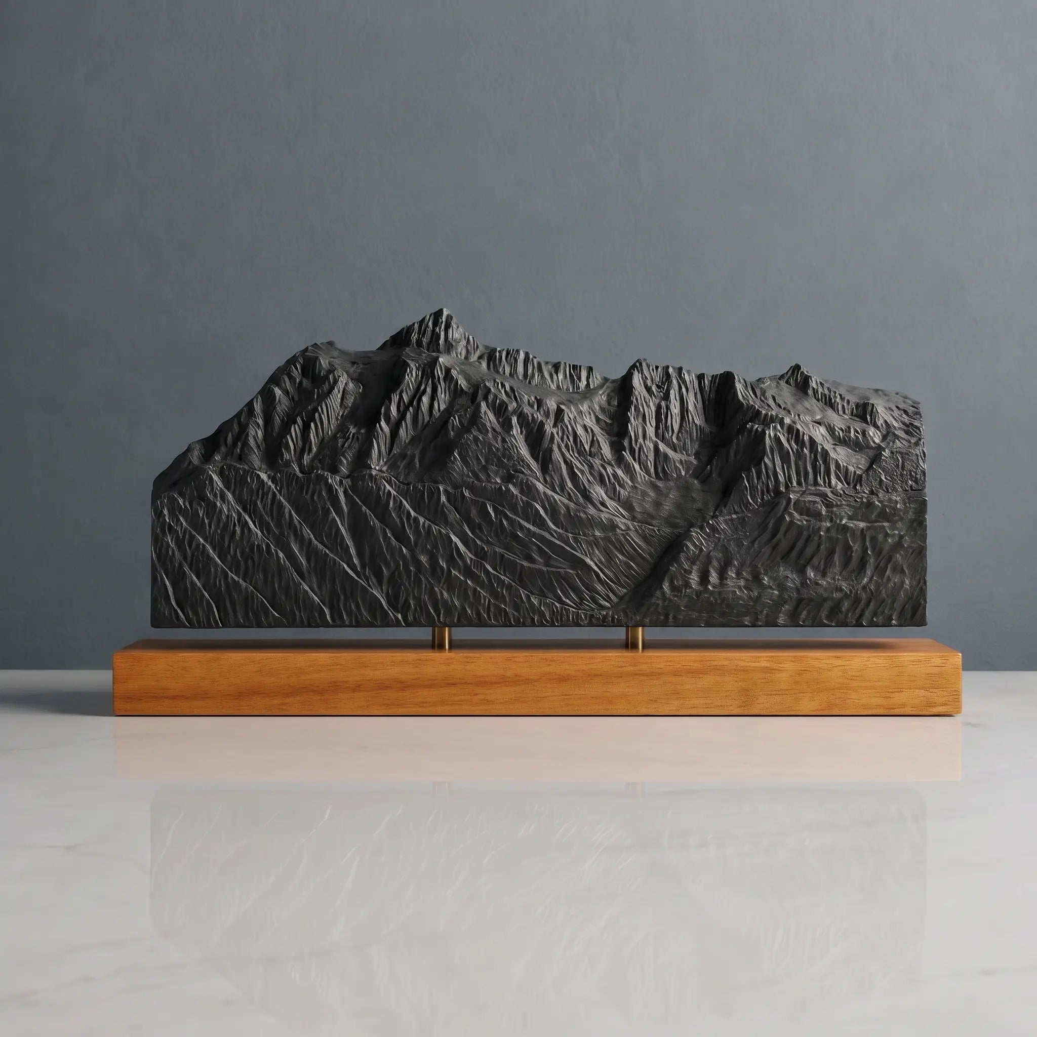 Mount Shuksan Sculpture (Squared Bottom, View from Mount Baker, Washington) Sculpted Peaks