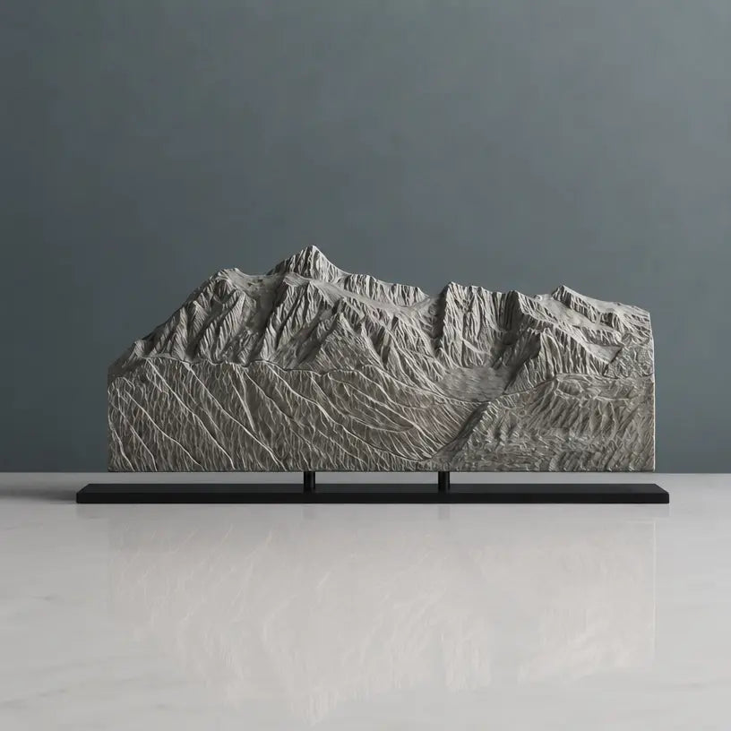 Mount Shuksan Sculpture (Squared Bottom, View from Mount Baker, Washington) Sculpted Peaks