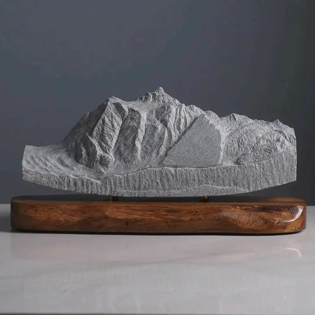 Mount Shuksan Sculpture (View from Picture Lake, Washington) Sculpted Peaks
