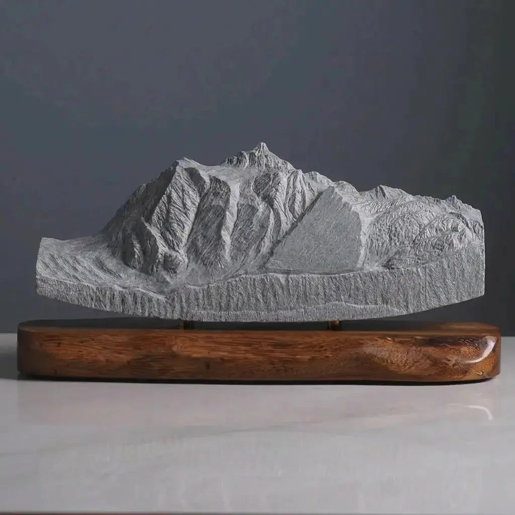 Mount Shuksan Sculpture (View from Picture Lake, Washington) Sculpted Peaks