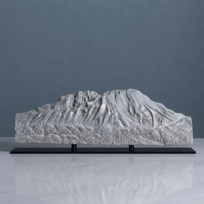 Mount St. Helens Sculpture (View from Elk Rock, Cascade Range, Washington) Sculpted Peaks