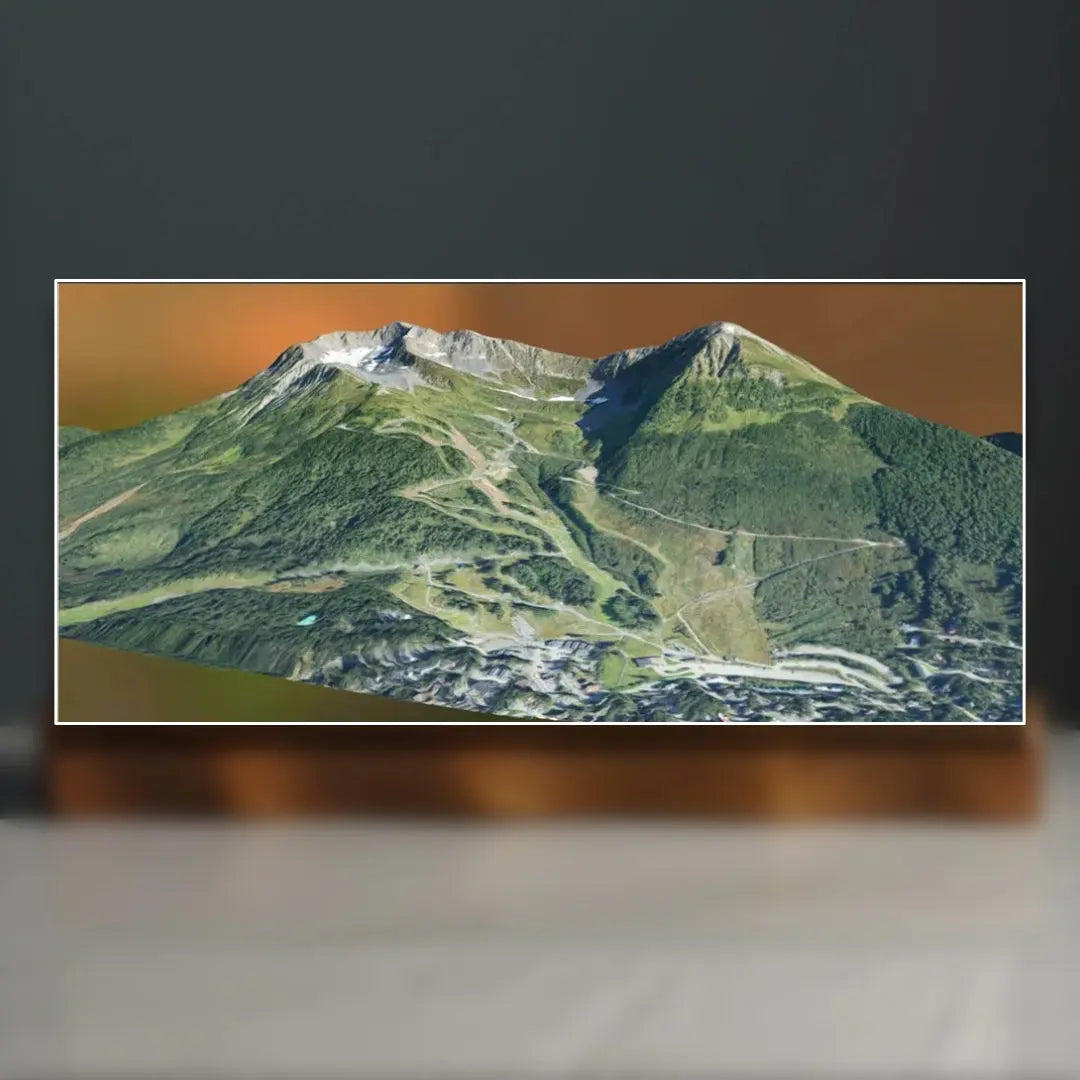Mount Alyeska Sculpture (Resort Overview, Chugach Mountains, Alaska) Sculpted Peaks
