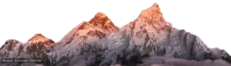 Everest and Nuptse Panorama Sculpture (View from Kala Patthar) - IMPF 401 Sculpted Peaks