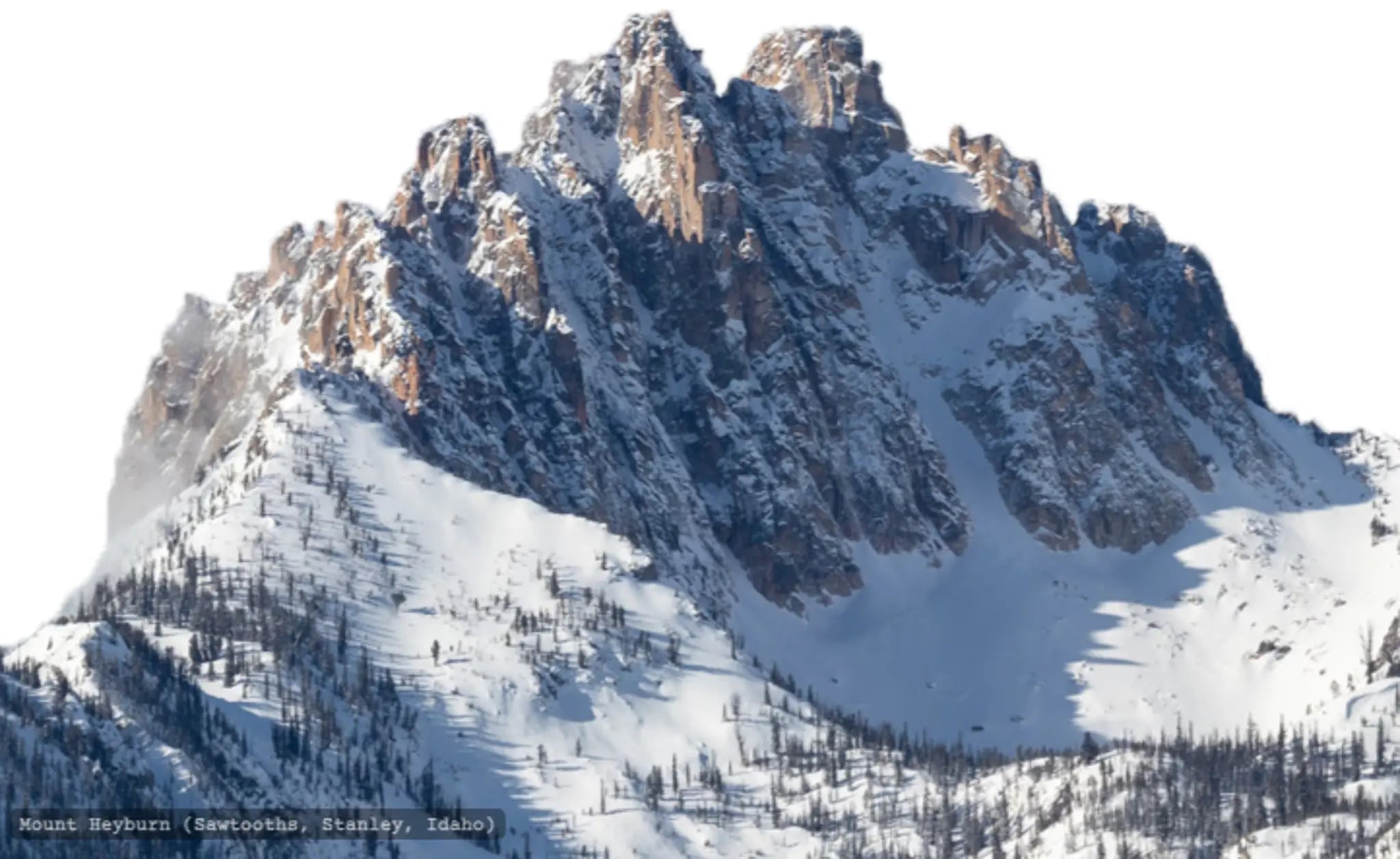 Mount Heyburn (View from Stanley, Idaho - Sample Sculpture) - SMPL 238 Sculpted Peaks