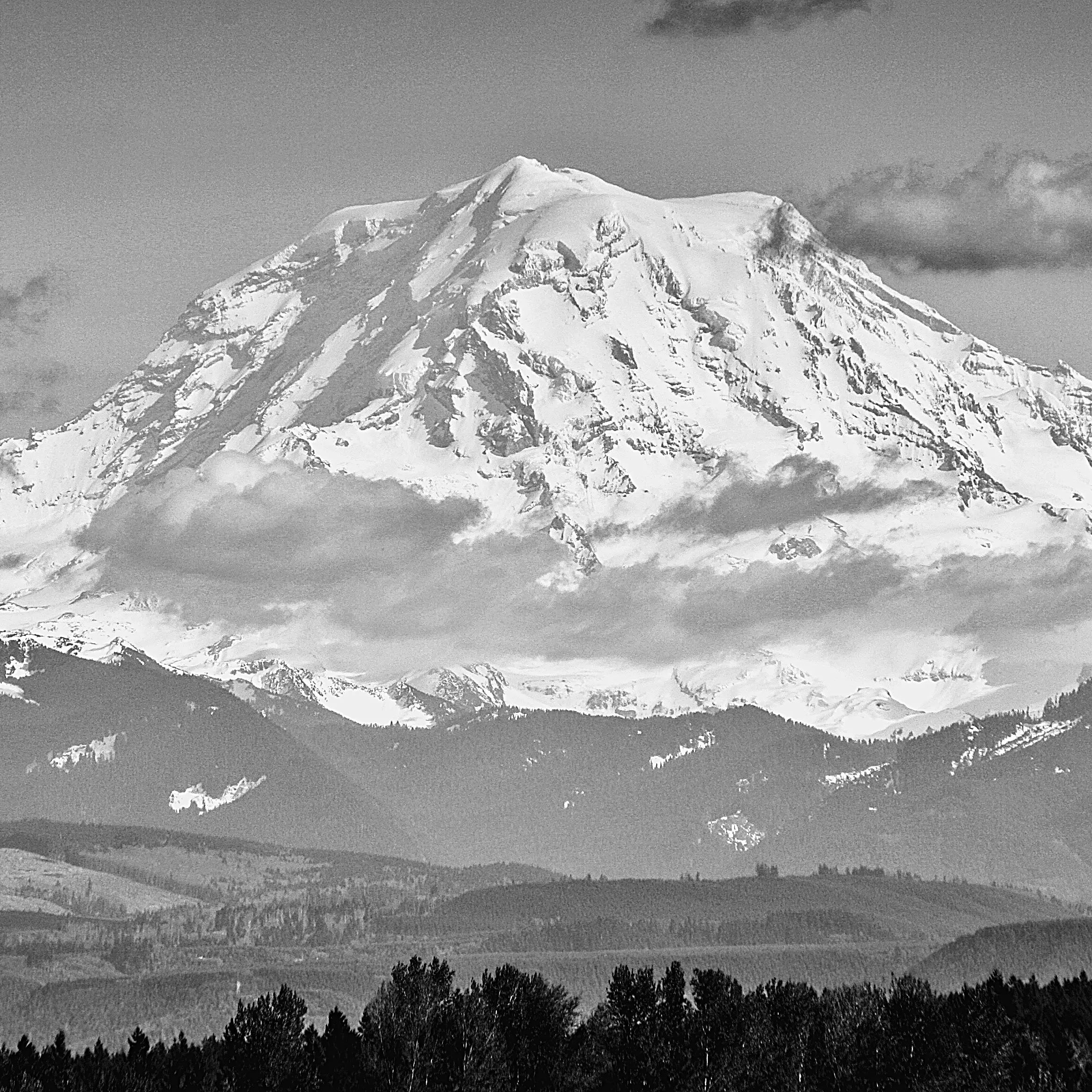 Mount Rainier (Western Lowlands View, Washington) First Edition Sculpture Sculpted Peaks