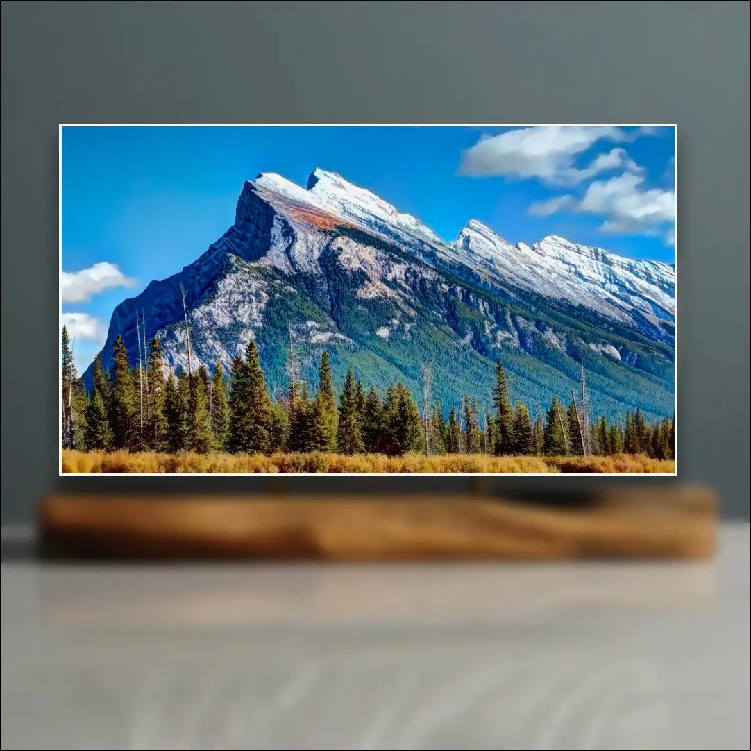 Mount Rundle Sculpture (View from Vermilion Lakes, Alberta) Sculpted Peaks