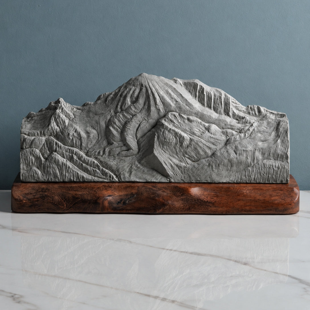 Mount Rainier Sculpture - Northeast Valley View