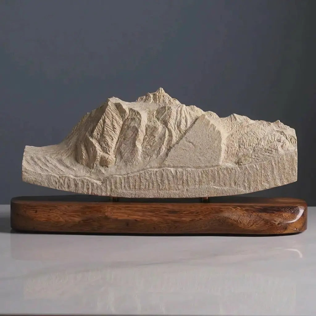 Mount Shuksan Sculpture (View from Picture Lake, Washington) Sculpted Peaks