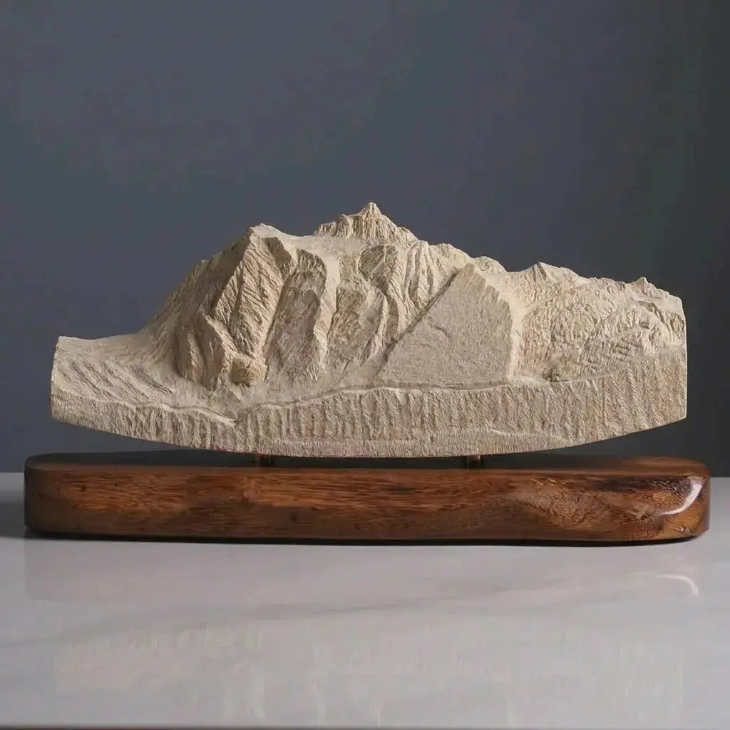 Mount Shuksan Sculpture (View from Picture Lake, Washington) Sculpted Peaks