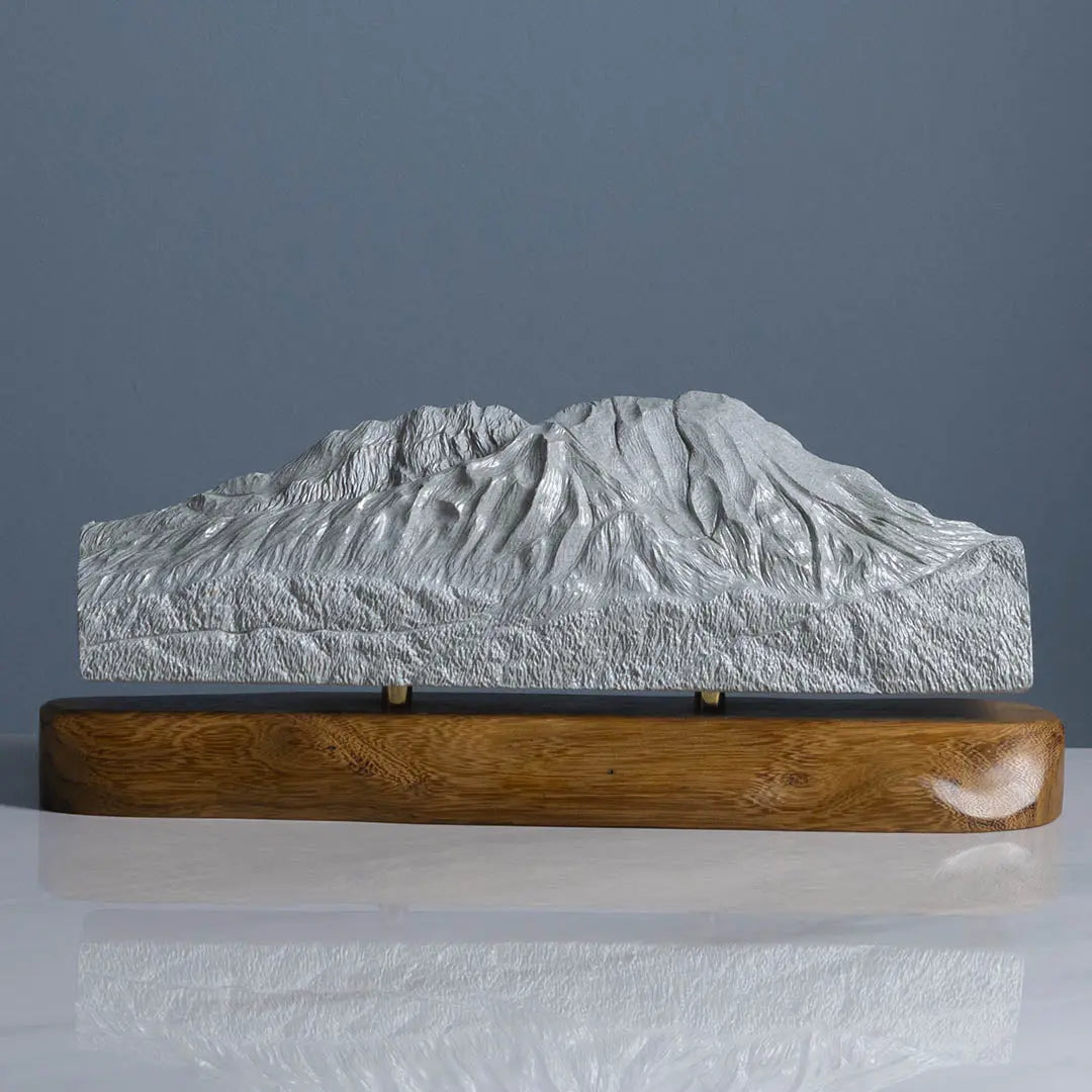 Mount St. Helens Sculpture (View from Elk Rock, Cascade Range, Washington) Sculpted Peaks