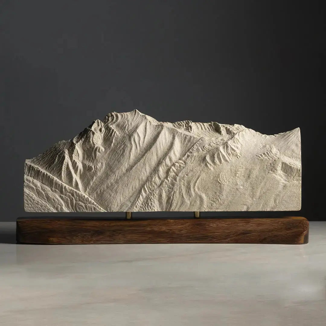 Mount Superior (Seen from Snowbird & Alta Ski Resorts, Utah) Sculpture Sculpted Peaks