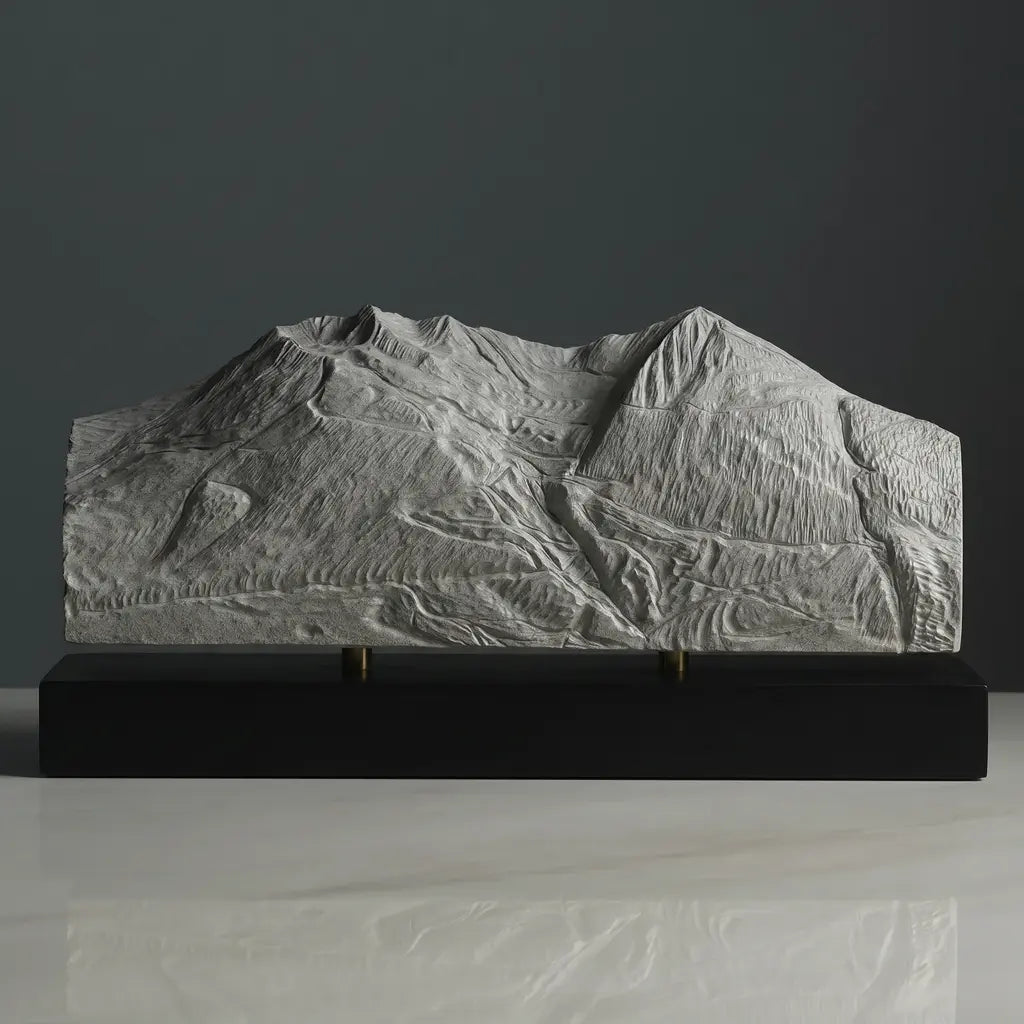 Mount Alyeska Sculpture (Resort Overview, Chugach Mountains, Alaska) Sculpted Peaks