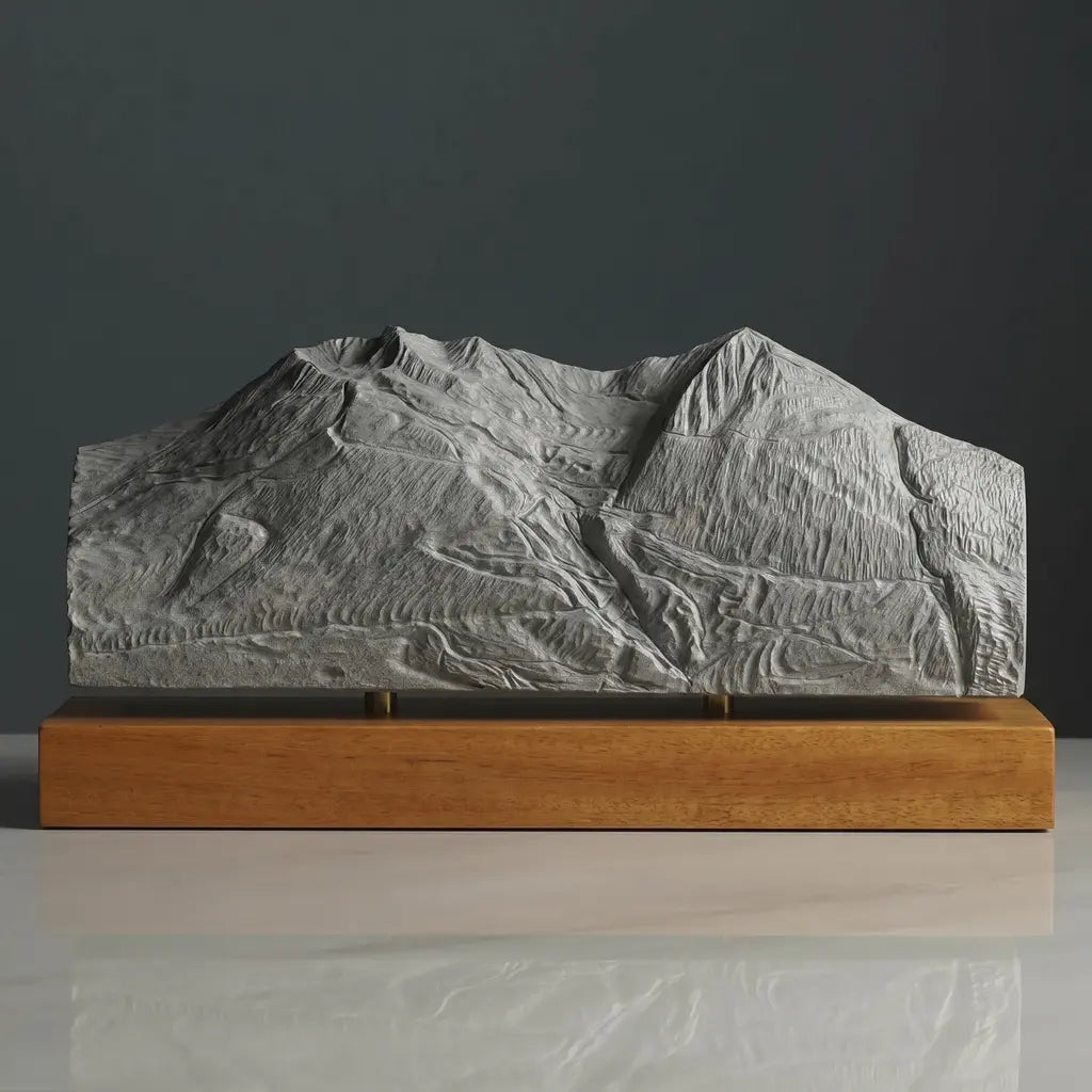 Mount Alyeska Sculpture (Resort Overview, Chugach Mountains, Alaska) Sculpted Peaks