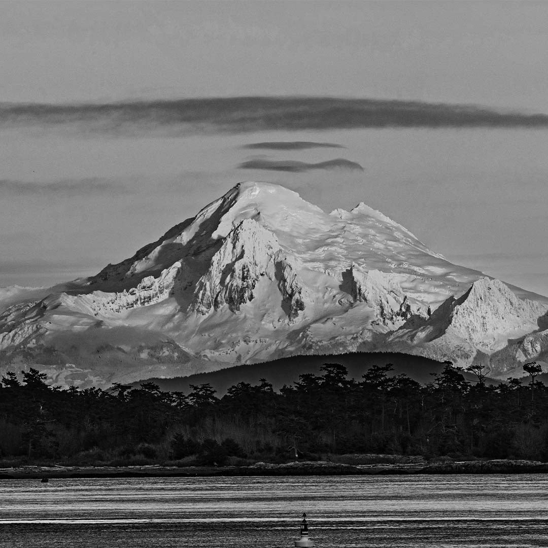 Mount Baker (View from Bellingham Bay, Cascade Range, Washington) First Edition Sculpture Sculpted Peaks