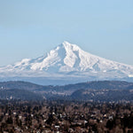 Mount Hood (View from Portland, Oregon) Sculpture Sculpted Peaks