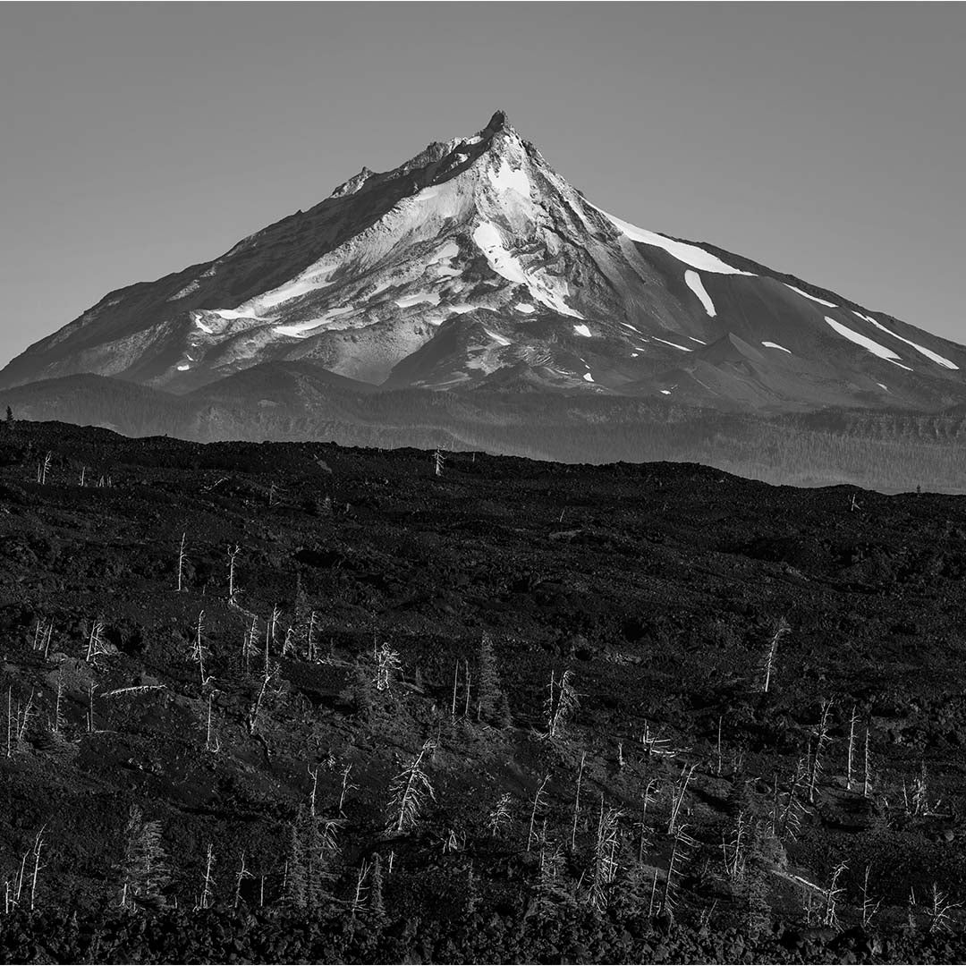 Mount Jefferson (View from McKenzie Pass, Cascade Range, Oregon) First Edition Sculpture Sculpted Peaks