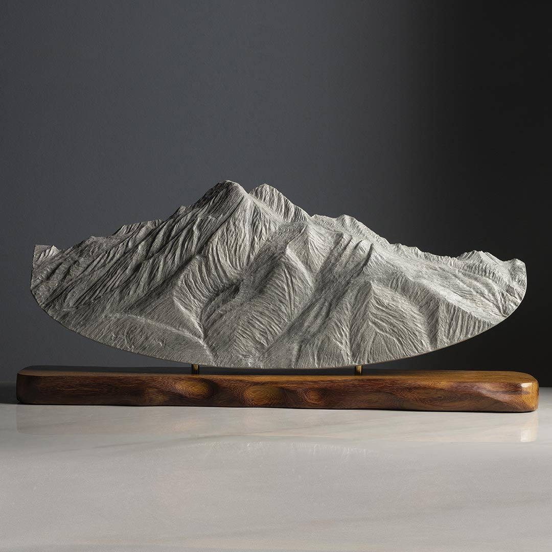 Mount Olympus (View from Salt Lake Valley, Utah) Sculpture Sculpted Peaks