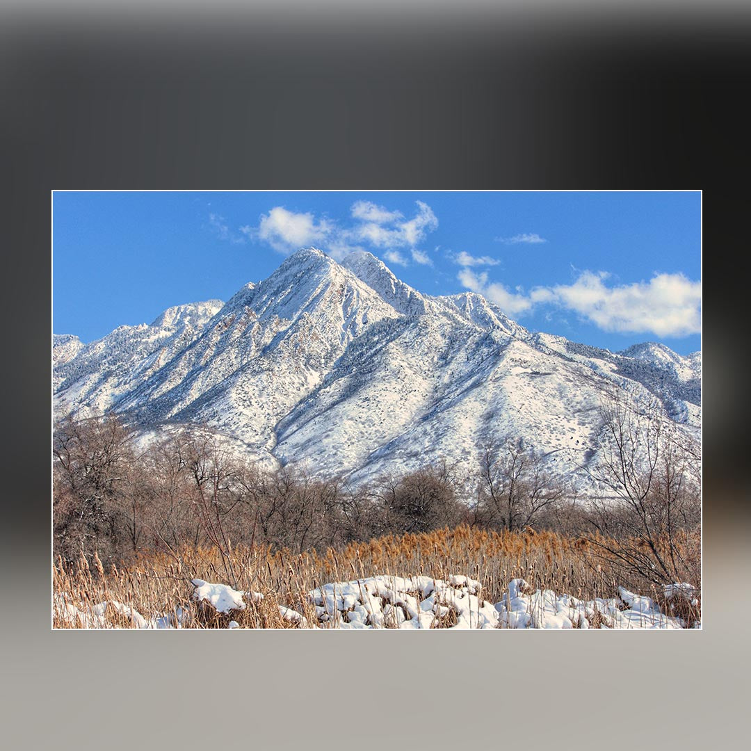 Mount Olympus (View from Salt Lake Valley, Utah) Sculpture Sculpted Peaks