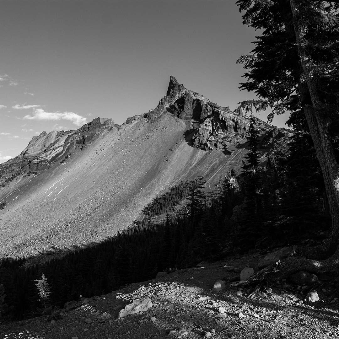 Mount Thielsen (Hiking View from Pacific Crest Trail, Cascade Range, Oregon) First Edition Sculpture Sculpted Peaks