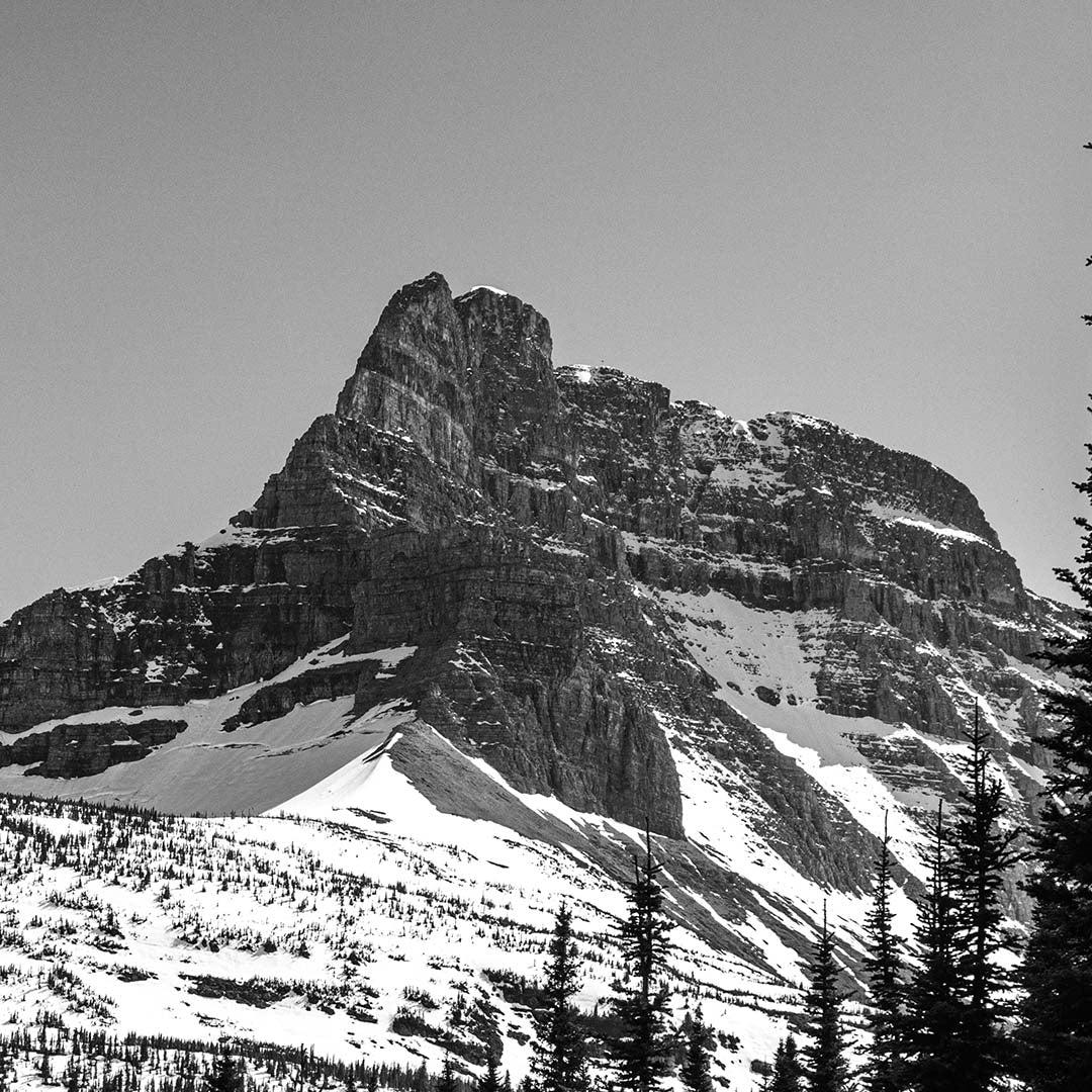 Mount Wilbur (View from Iceberg Lake Trail, Glacier National Park, Montana) First Edition Sculpture Sculpted Peaks
