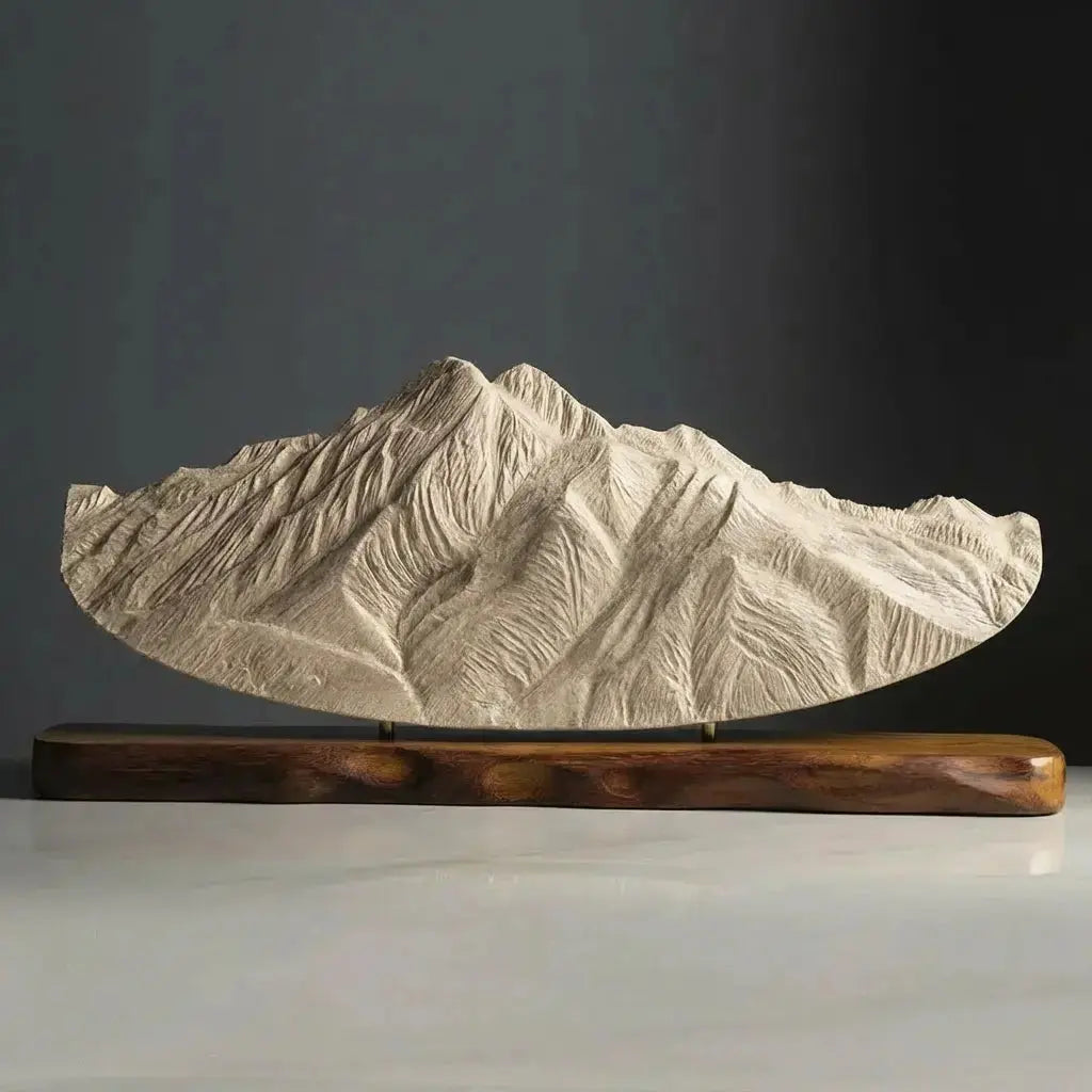 Mount Olympus (View from Salt Lake Valley, Utah) Sculpture Sculpted Peaks