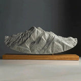 Mount Olympus (View from Salt Lake Valley, Utah) Sculpture Sculpted Peaks