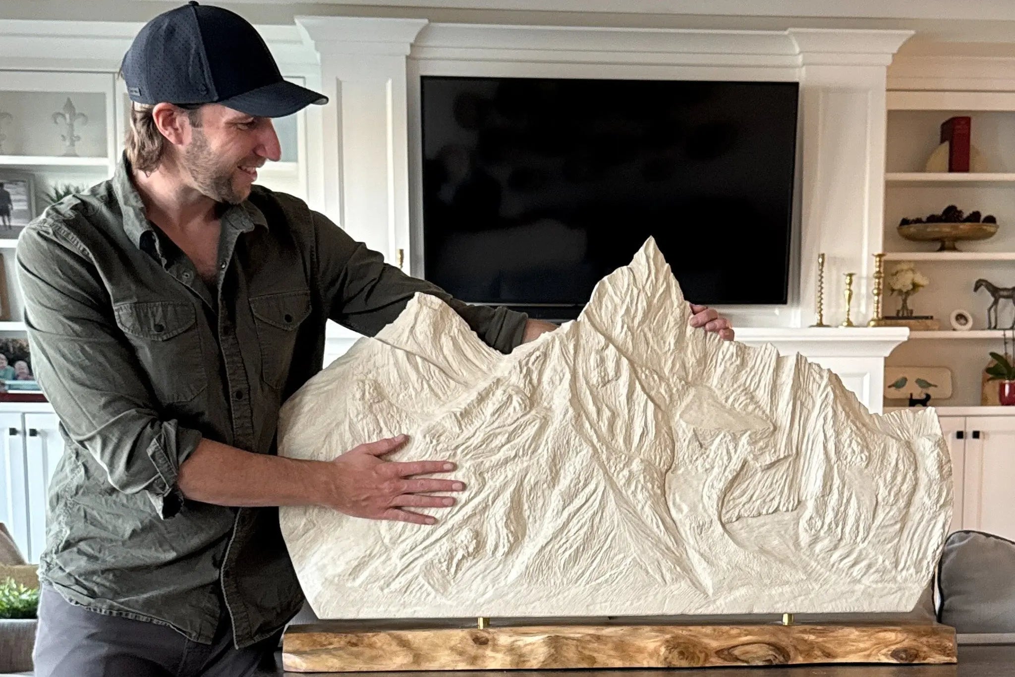 Extra Large Custom Mountain Sculpture Sculpted Peaks