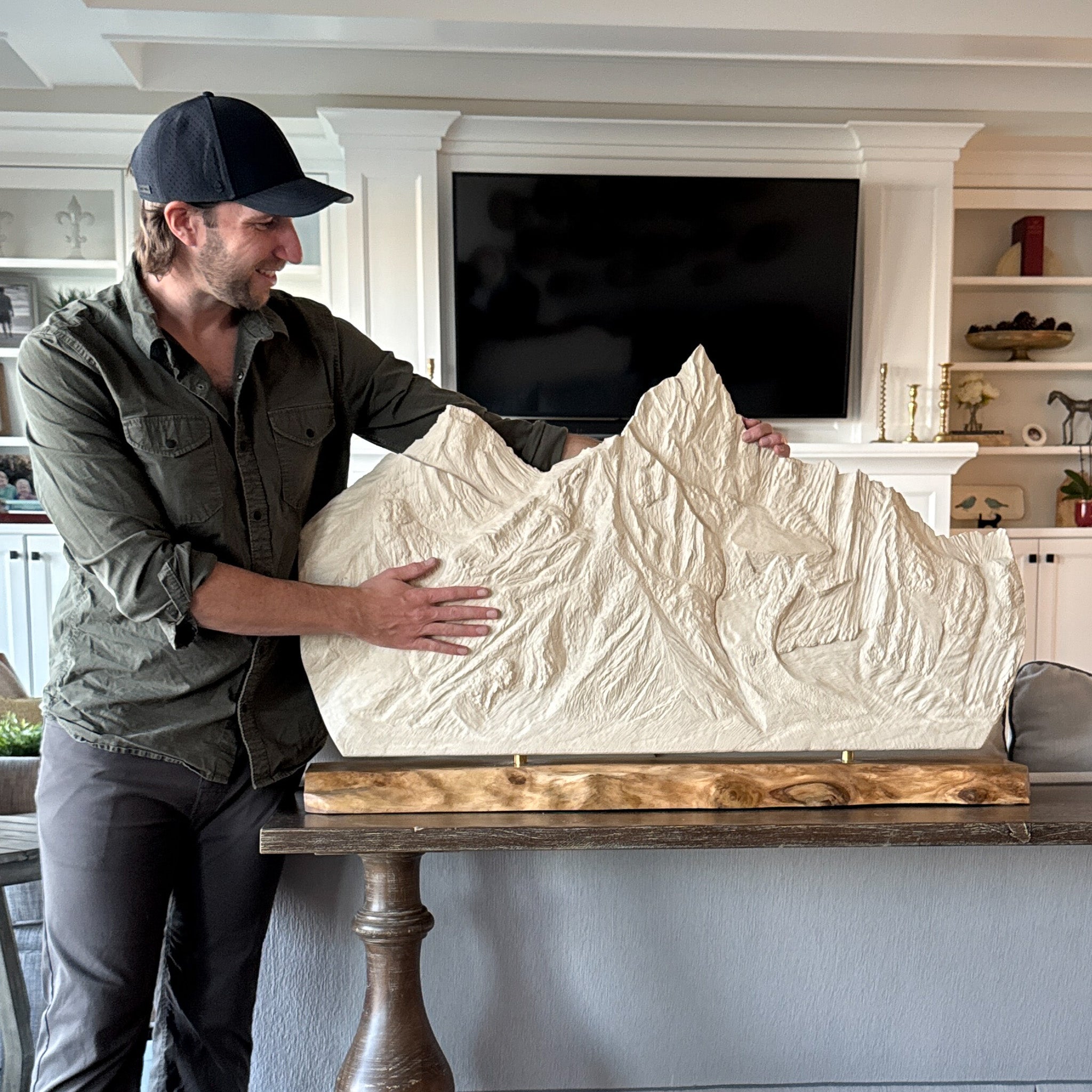 Extra Large Custom Mountain Sculpture Sculpted Peaks