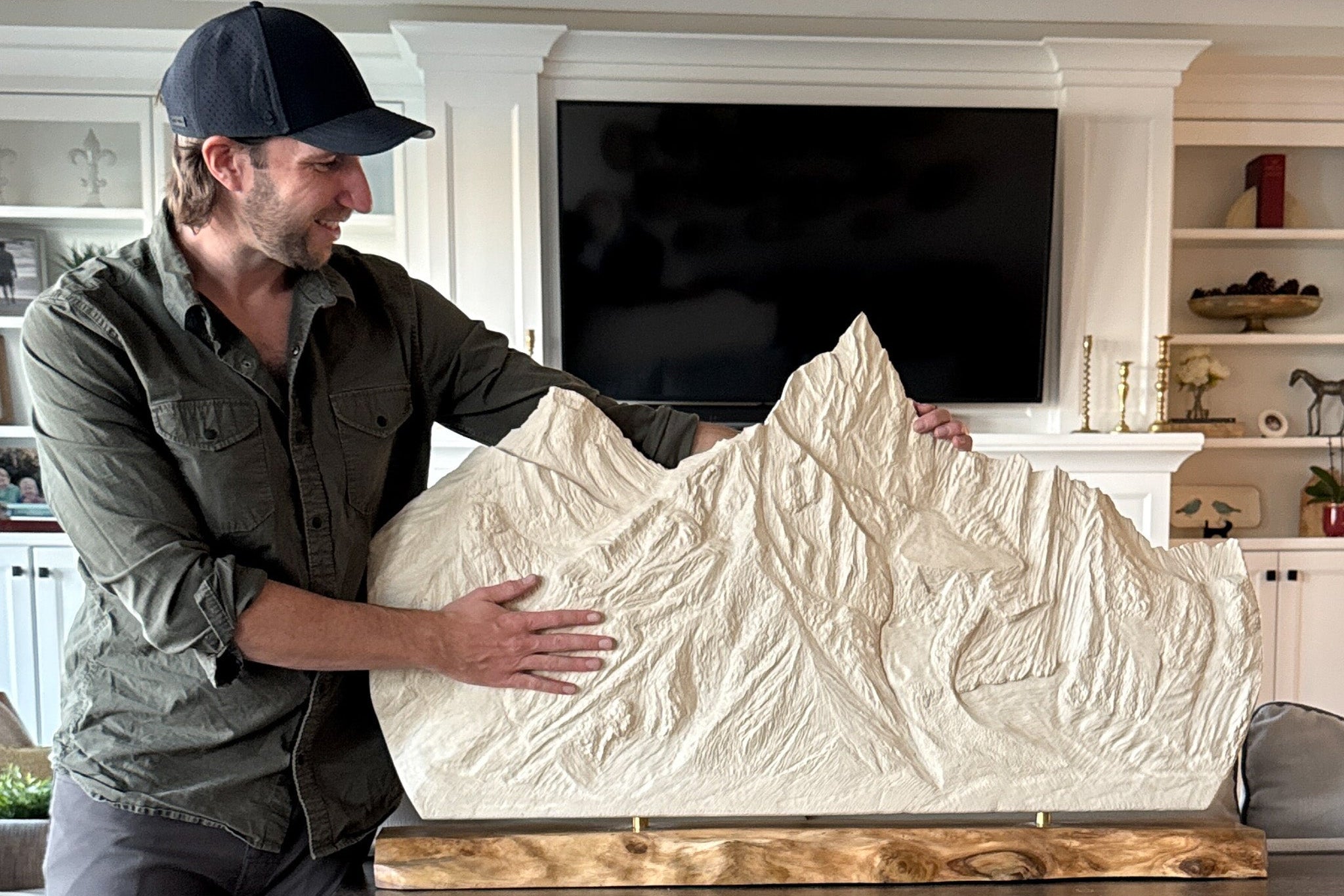 Extra Large Custom Mountain Sculpture Sculpted Peaks