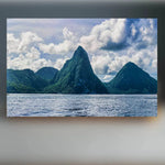 Pitons Sculpture (Soufrière Bay, Saint Lucia) Sculpted Peaks