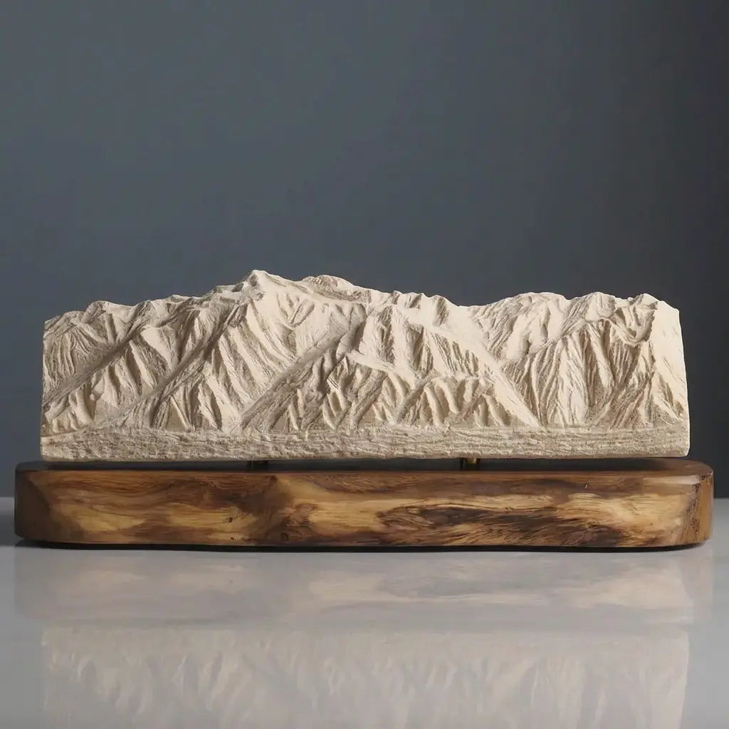 San Gabriel Mountains Range Sculpture (Mount Wilson Viewpoint, California) Sculpted Peaks