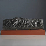 San Gabriel Mountains Range Sculpture (Mount Wilson Viewpoint, California)