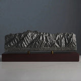 San Gabriel Mountains Range Sculpture (Mount Wilson Viewpoint, California)