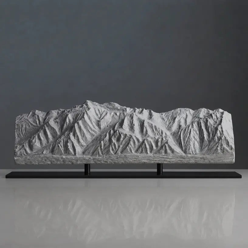 San Gabriel Mountains Range Sculpture (Mount Wilson Viewpoint, California) Sculpted Peaks