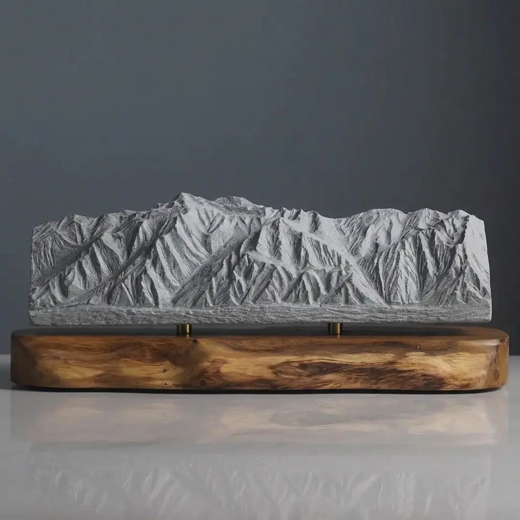 San Gabriel Mountains Range Sculpture (Mount Wilson Viewpoint, California) Sculpted Peaks