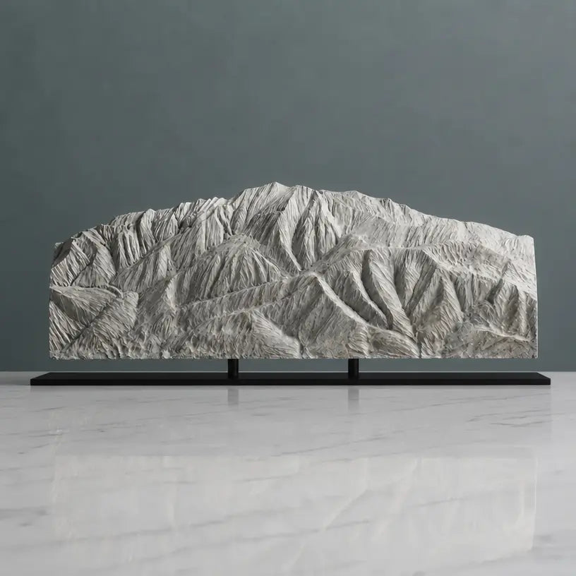 San Jacinto Peak Sculpture (View from San Gorgonio, California) Sculpted Peaks