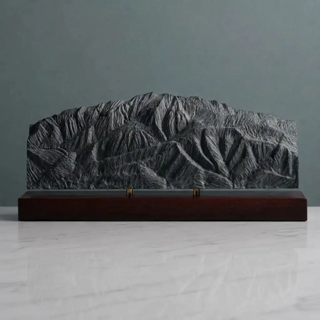 San Jacinto Peak Sculpture (View from San Gorgonio, California) Sculpted Peaks
