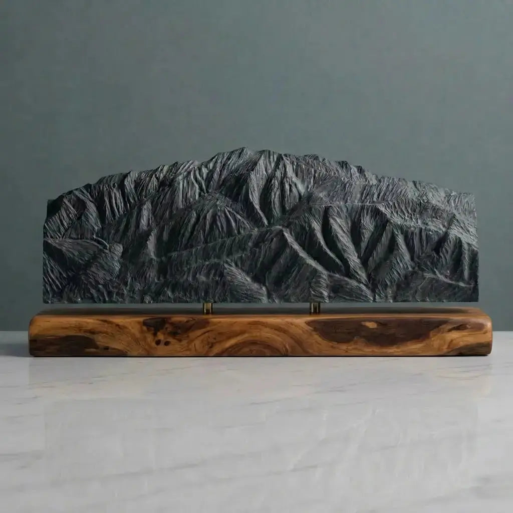 San Jacinto Peak Sculpture (View from San Gorgonio, California) Sculpted Peaks