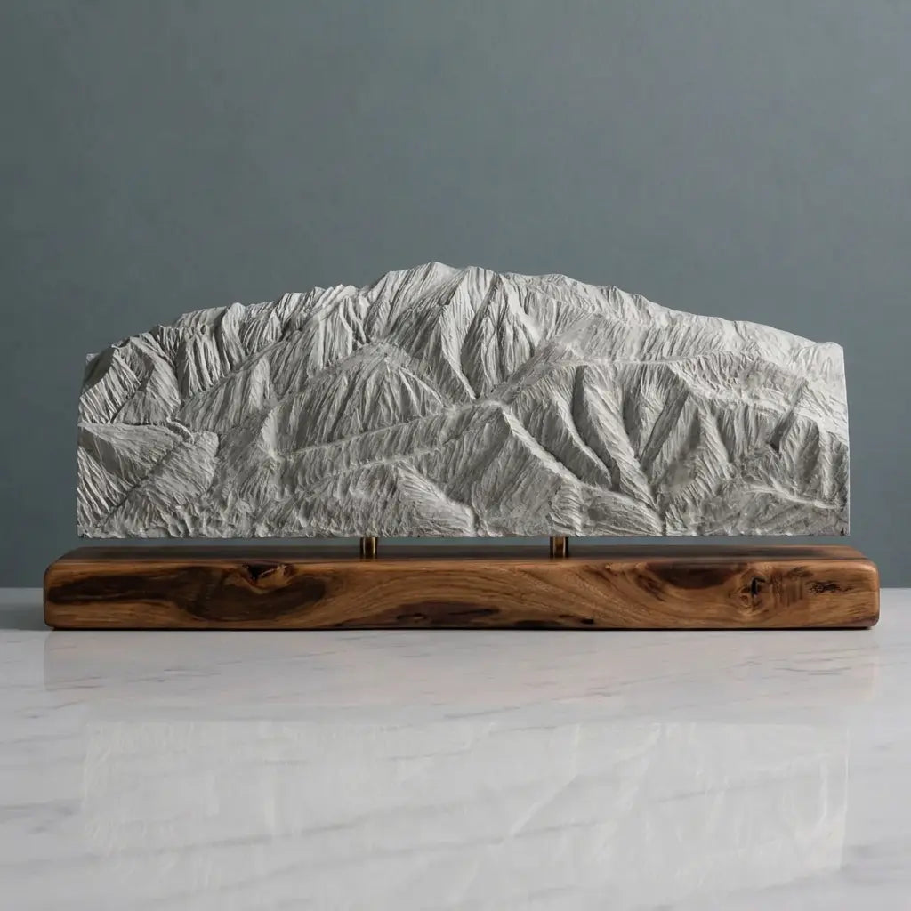 San Jacinto Peak Sculpture (View from San Gorgonio, California) Sculpted Peaks