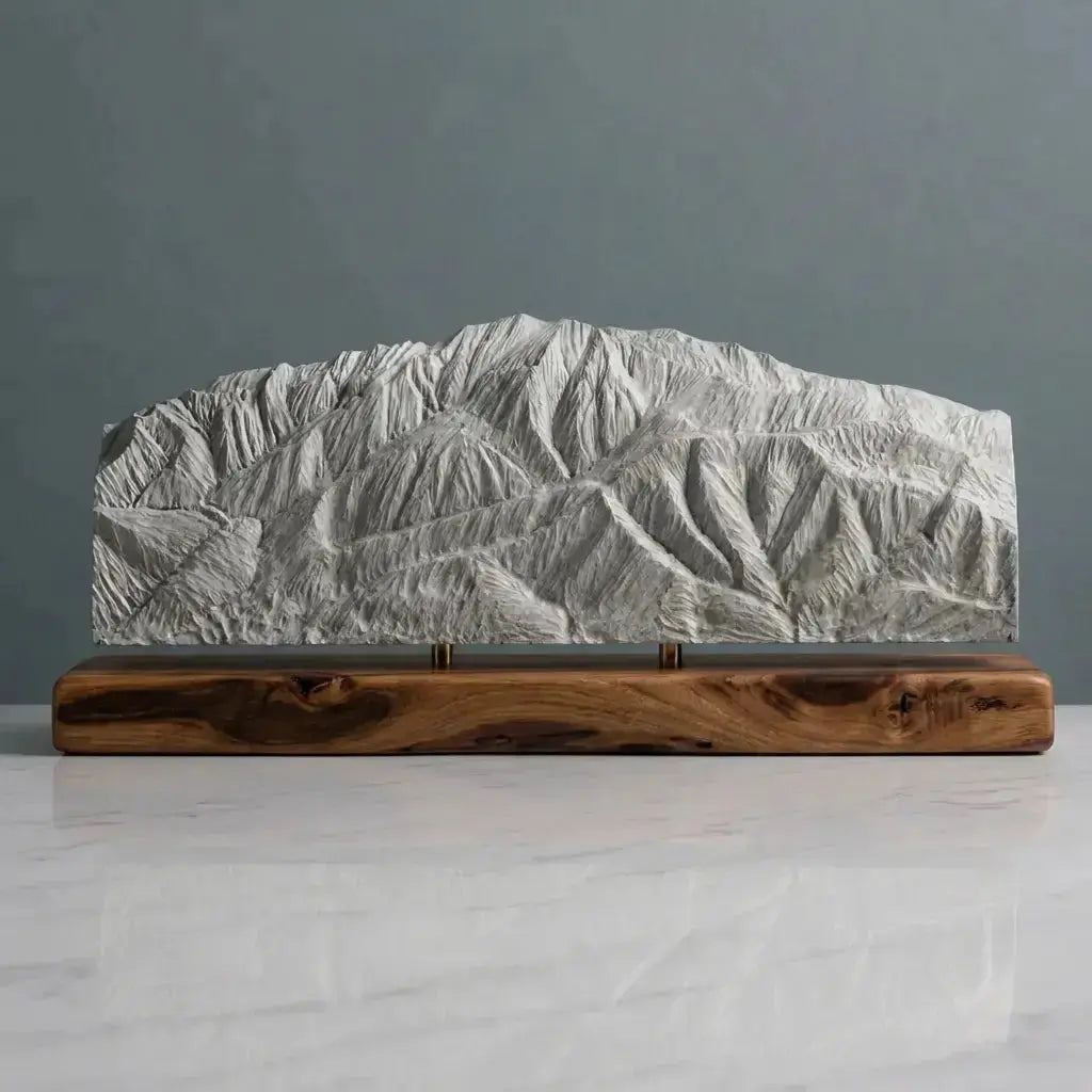 San Jacinto Peak Sculpture (View from San Gorgonio, California) Sculpted Peaks