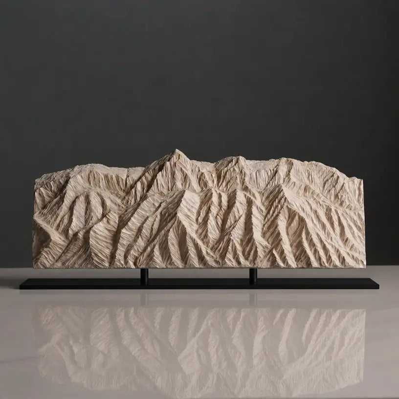 Sandia Mountains Sculpture (View from Rio Grande Bosque, New Mexico) Sculpted Peaks
