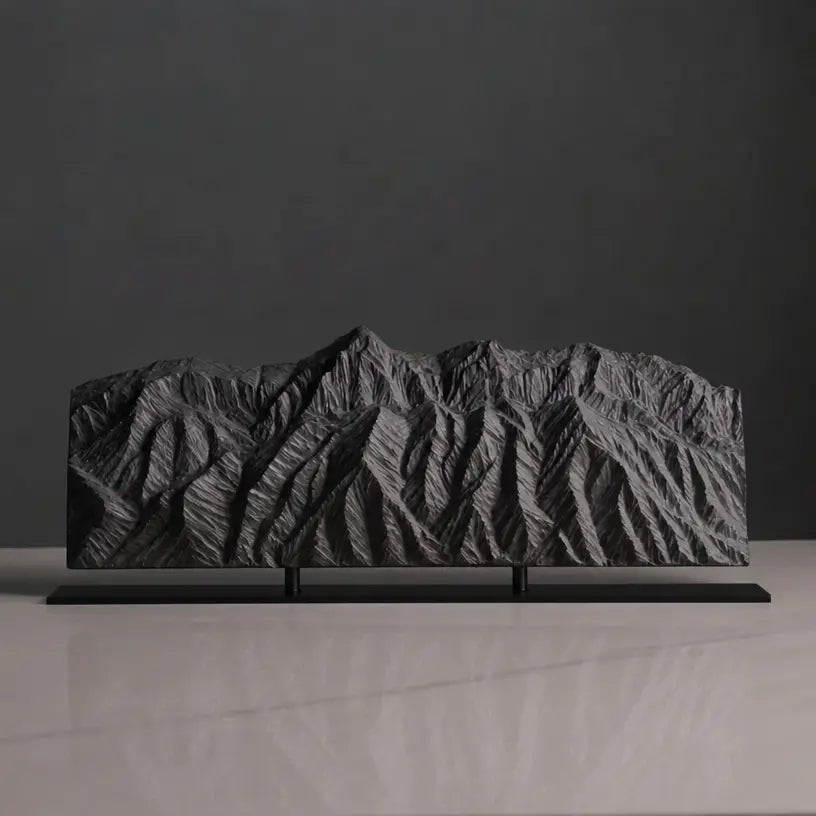 Sandia Mountains Sculpture (View from Rio Grande Bosque, New Mexico) Sculpted Peaks