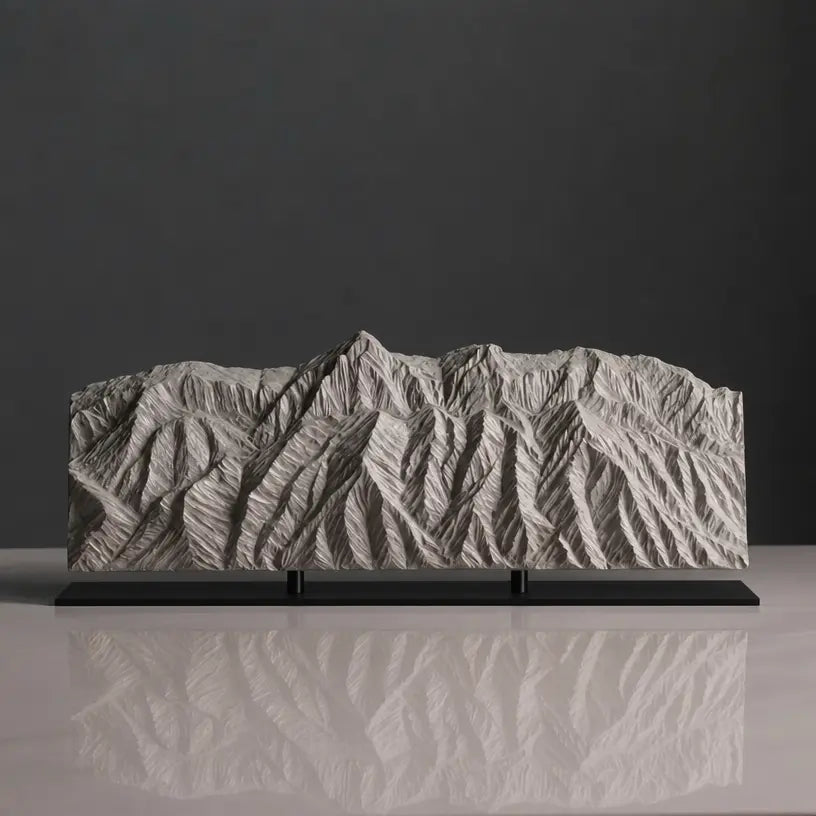 Sandia Mountains Sculpture (View from Rio Grande Bosque, New Mexico) Sculpted Peaks