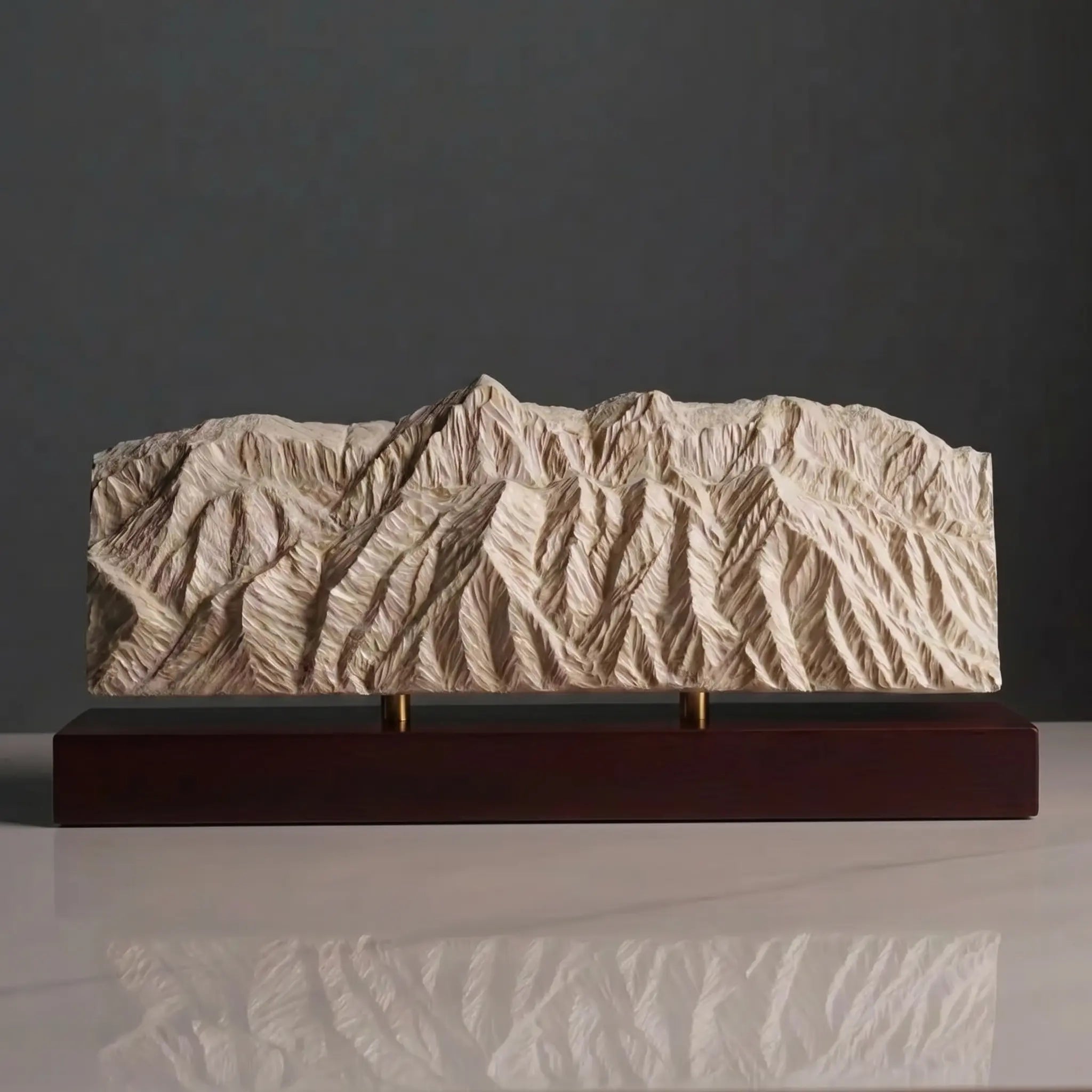 Sandia Mountains Sculpture (View from Rio Grande Bosque, New Mexico) Sculpted Peaks