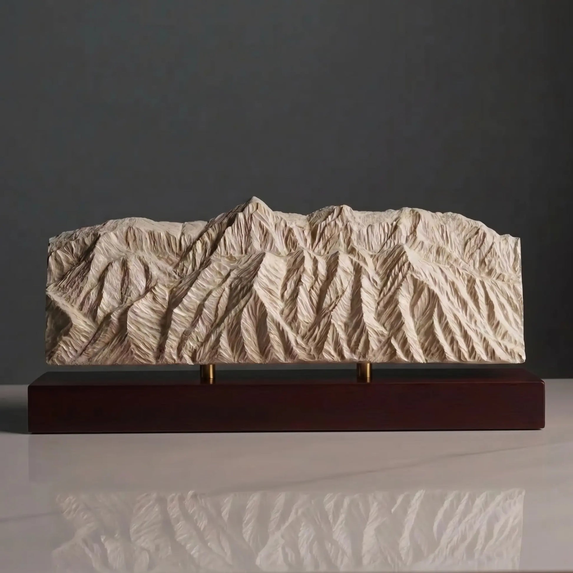 Sandia Mountains Sculpture (View from Rio Grande Bosque, New Mexico) Sculpted Peaks