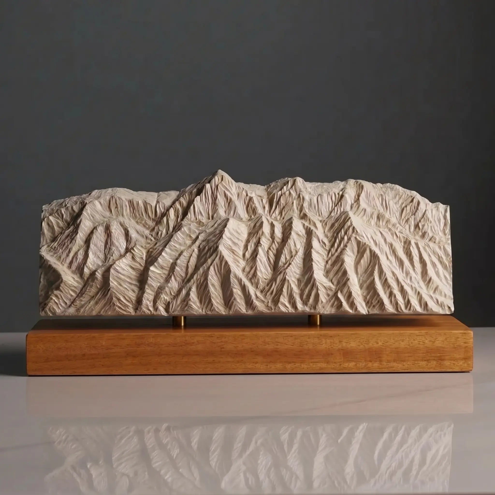 Sandia Mountains Sculpture (View from Rio Grande Bosque, New Mexico) Sculpted Peaks