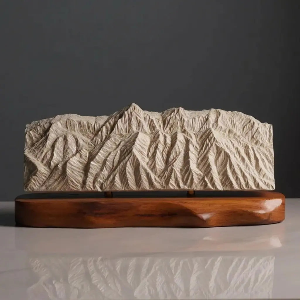 Sandia Mountains Sculpture (View from Rio Grande Bosque, New Mexico) Sculpted Peaks